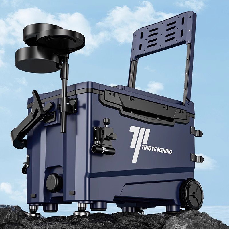 British fishing boxes full of 2024 new multi-purpose fishing tanks with super-light new gear for camping